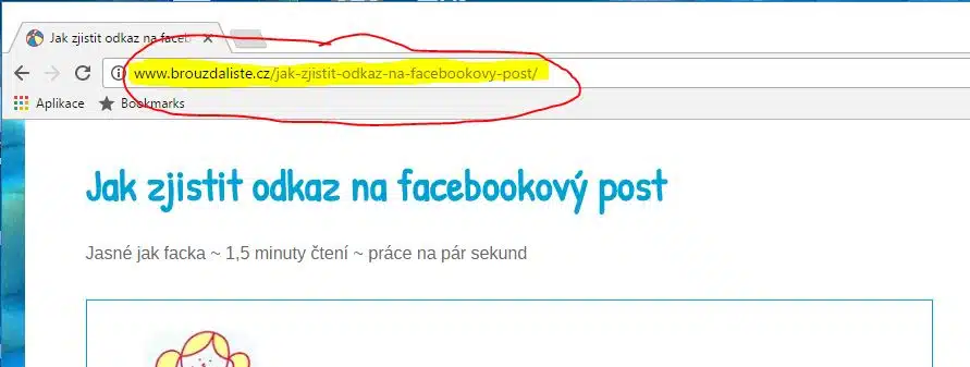 Adresní řádek - url adresa