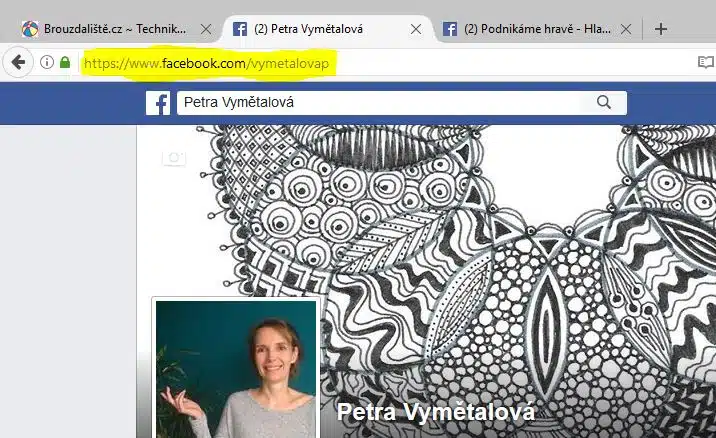 url adresa fb profilu