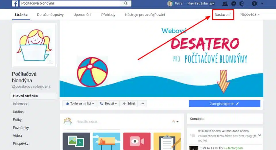 Jak přidat 2. správce facebookové stránky